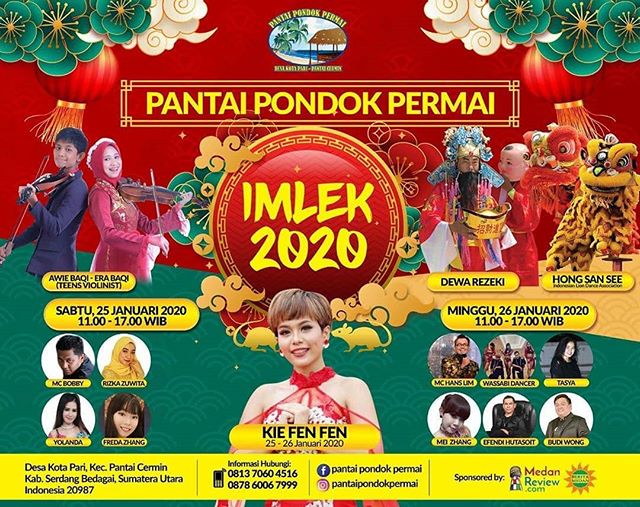 Imlek 2020 di Pantai Pondok Permai, Ada Apa saja ?