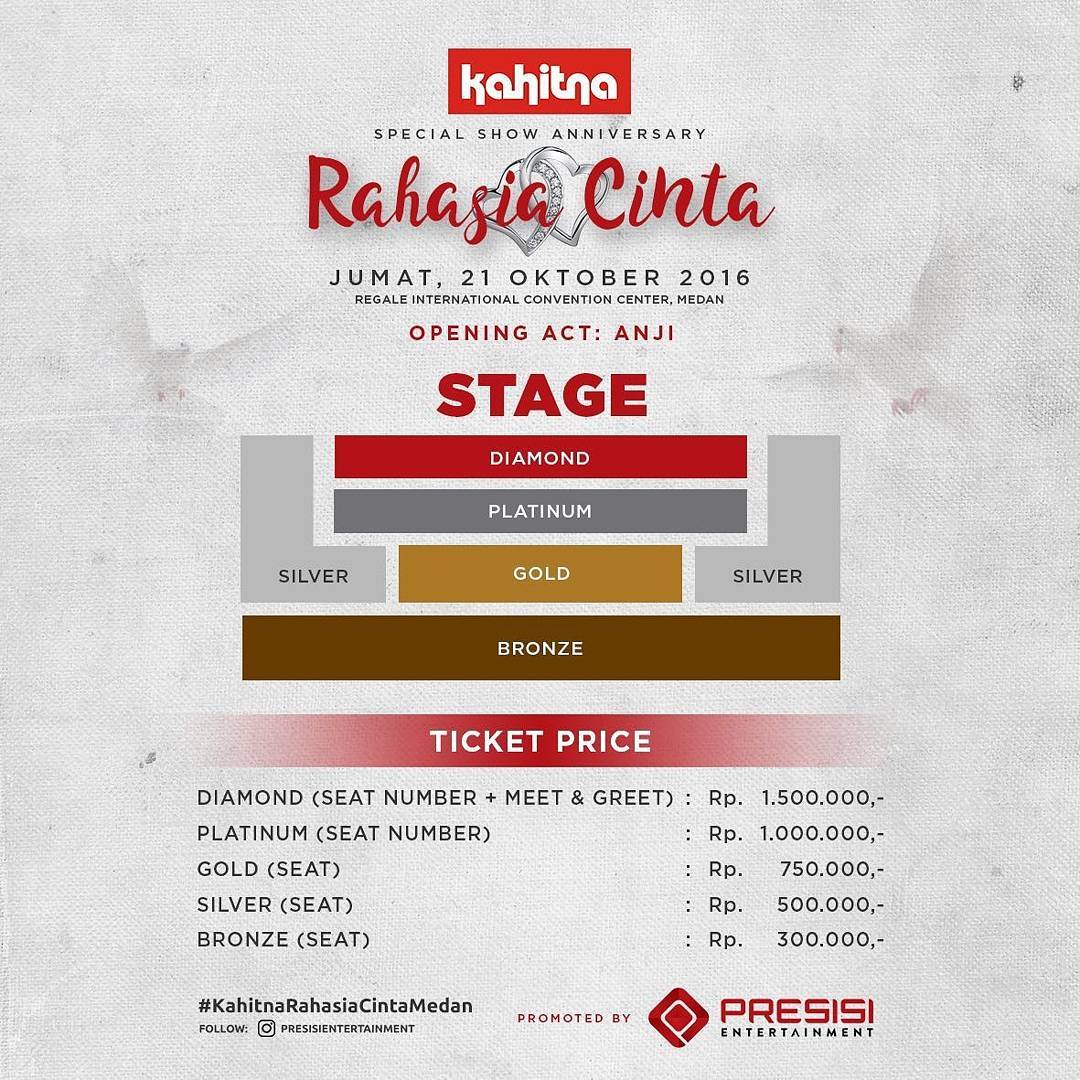 Harga Tiket Konser Kahitna Special Show Anniversary Rahasia Cinta