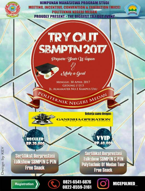 HMPS MICE POLMED TRY OUT SBMPTN 2017