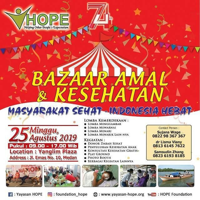 Bazaar Amal & Kesehatan Yayasan Hope