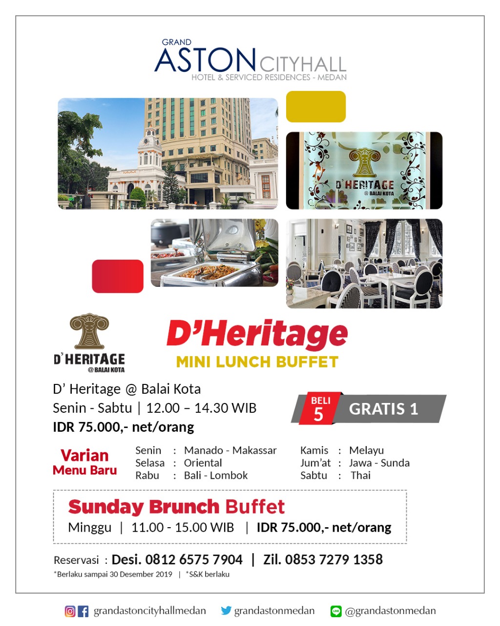 Promo D'Heritage Grand Aston City Hall Medan